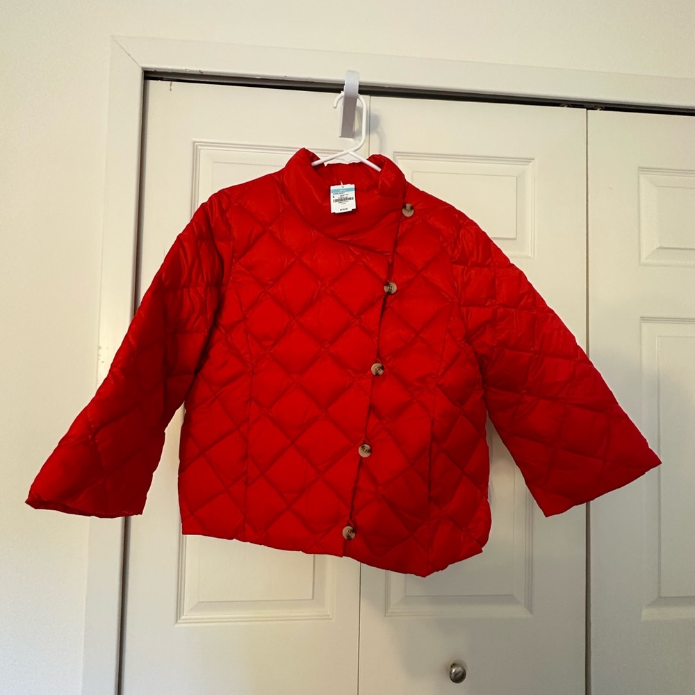 J.McLaughlin large Vivian Jacket in Holiday Red
